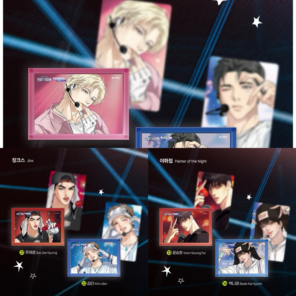 (sẵn) Standee Fancam Backlight, Jinx, Dạ Ký (kèm card)