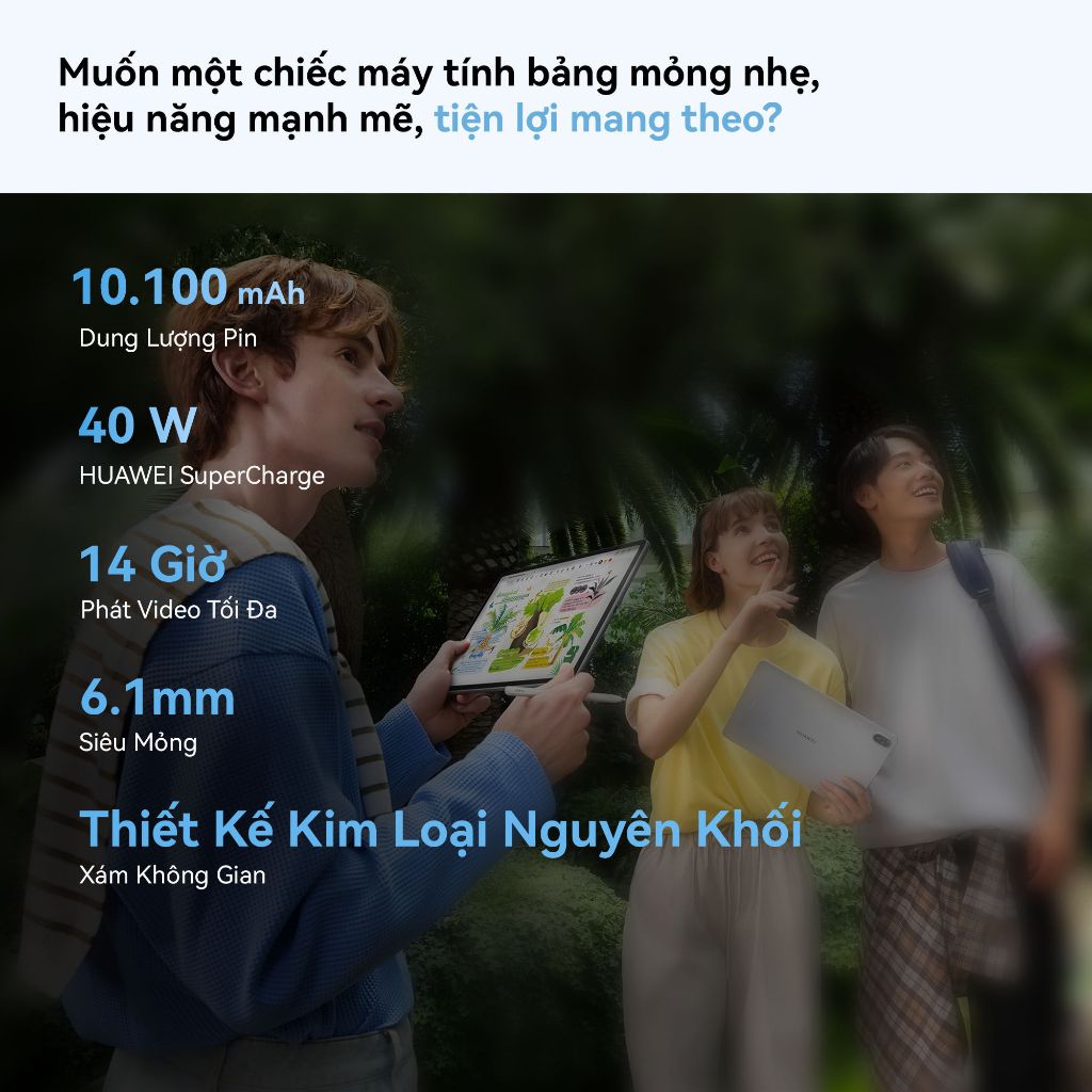 Máy tính bảng HUAWEI MatePad 11.5 2026 | WPS Office PC Với Công Cụ AI | HUAWEI FullView Display 2.5K 120Hz| Bàn Phím Rời | BigBuy360 - bigbuy360.vn