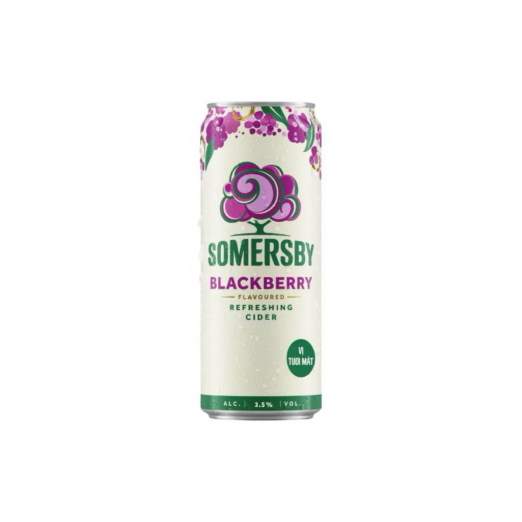 Somersby Cider Blackberry Mâm Xôi 3.5% - 1 lon 320ml