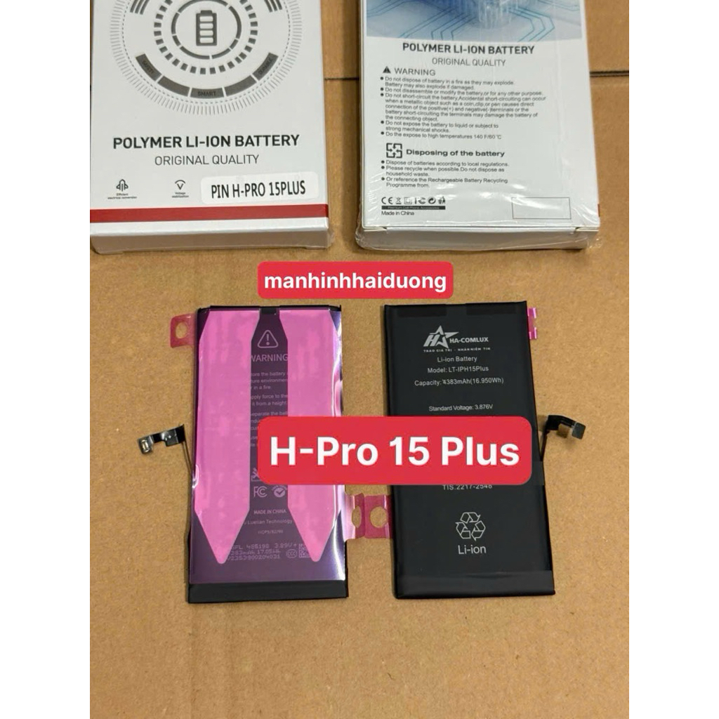 Pin ĐT thay thế Hacom 15 Plus