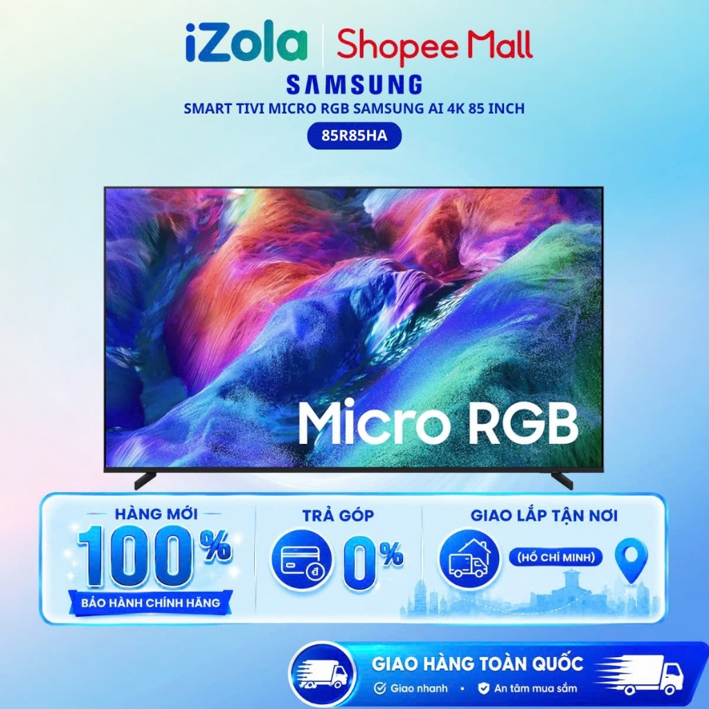 85R85HA - TV Micro RGB 4K Samsung AI 85 inch 85R85HA - Hàng chính hãng
