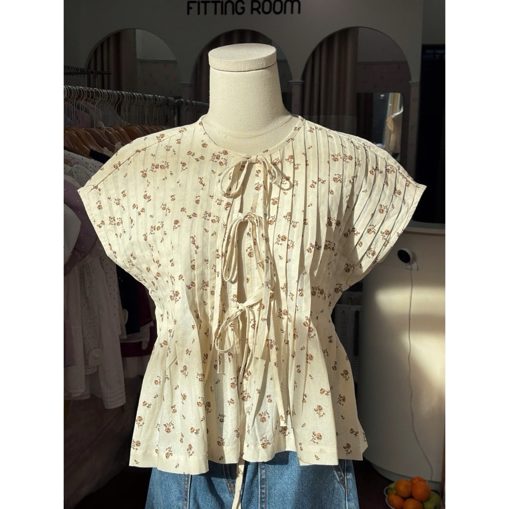 Moden - Áo xếp ly form cánh dơi Brownie