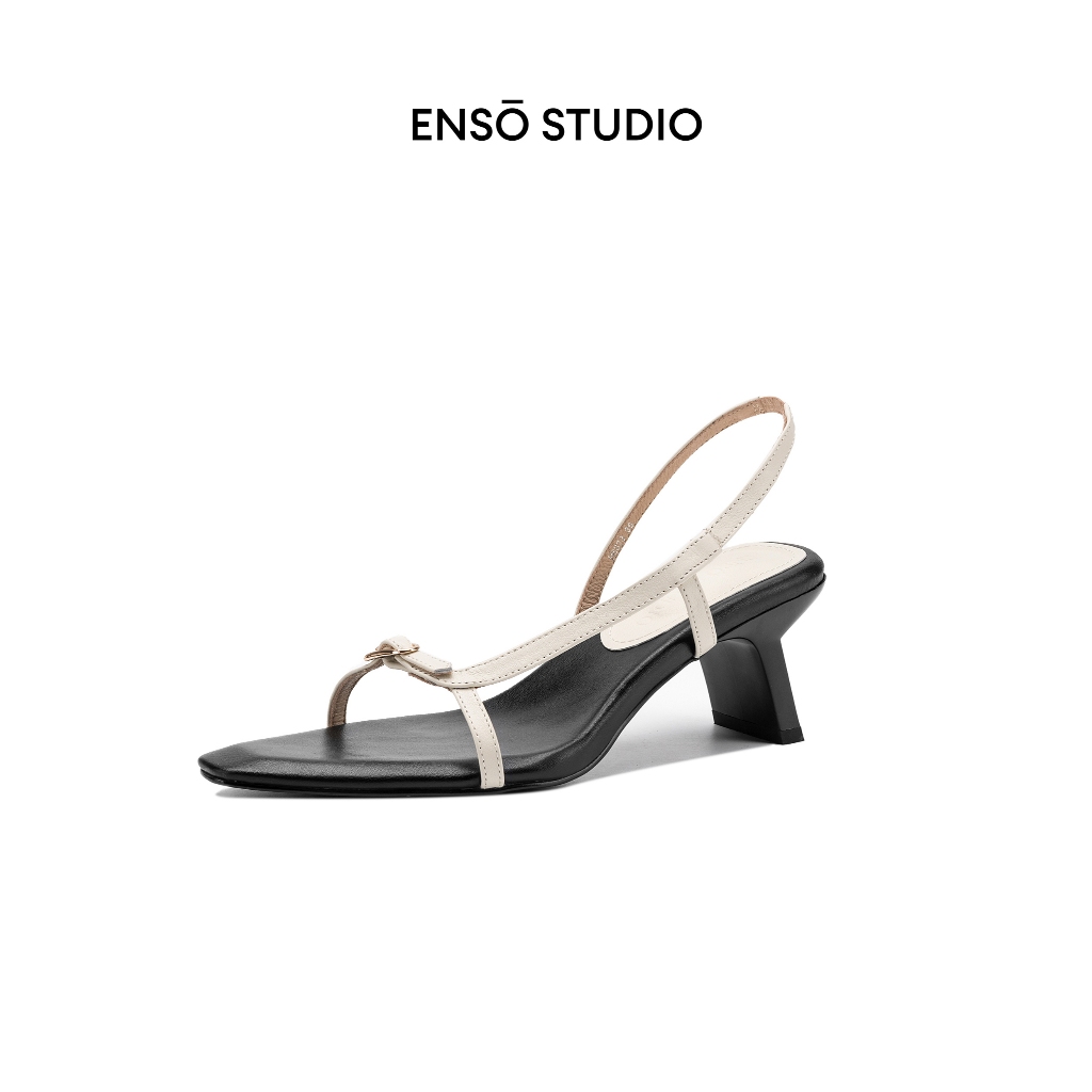 ENSo - Dép da thật Louisa cao gót 5cm dáng slingback