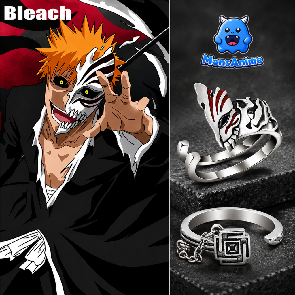 Nhẫn Anime Bleach Kurosaki Ichigo Phụ Kiện Cosplay Trang Sức Dễ Thương Fan Anime