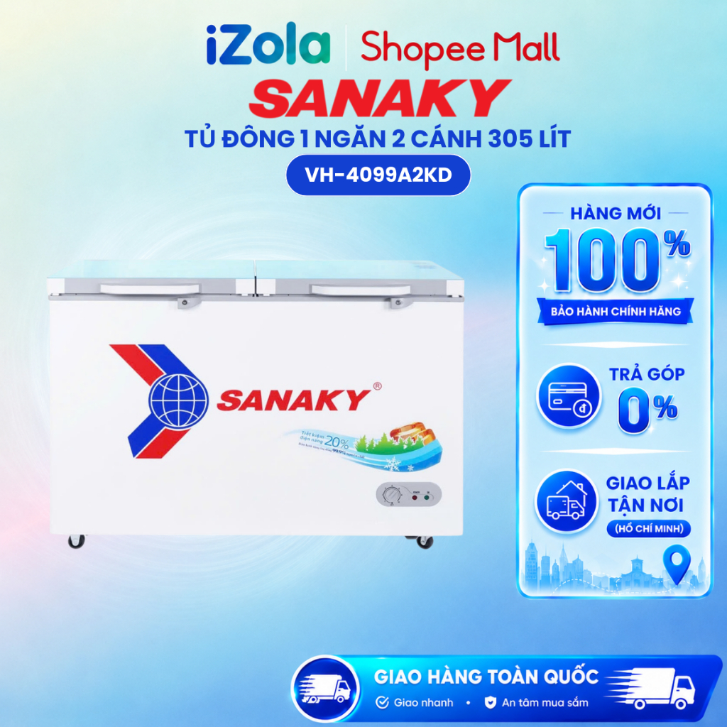 VH-4099A2KD - Tủ Đông Sanaky VH-4099A2KD - Hàng chính hãng