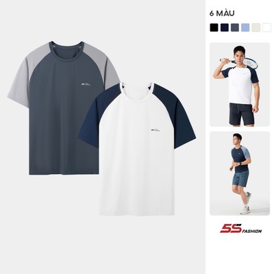 Combo 2 Áo Thun Nam Thể Thao EXTRA-COOL 5S FASHION Nhẹ Mát, Tay Raglan,Trẻ Trung 2C-M0ATS26041