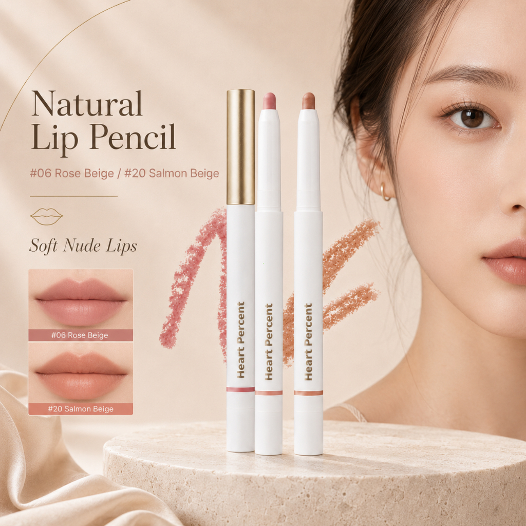 Heart Percent Dote On Mood Lip Pencil Chì Kẻ Viền Môi Mịn Lì Lâu Trôi, Che Thâm Nhẹ, Tạo Môi Căng Mọ
