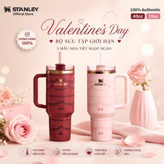 [ Hàng chính hãng ] Stanley Valentine's Day phiên bản giới hạn 2026 nhung hồng, dung tích 20oz-40oz,