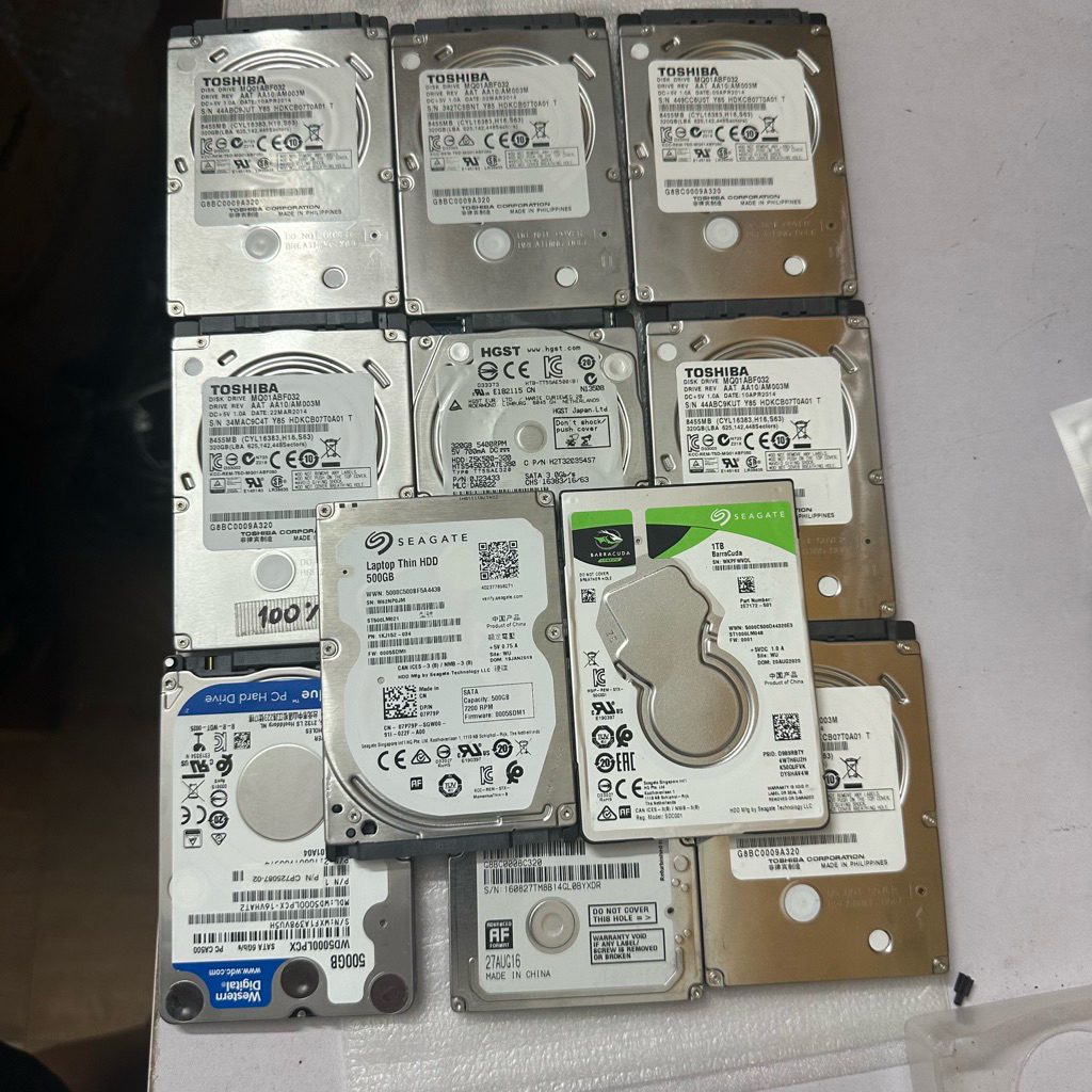 Ổ Cứng HDD 2.5 Inch Seagate WD TOSHIBA HGST 320GB 500GB 1TB