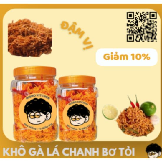 Khô Gà Lá Chanh Bơ Tỏi 250g Dai Ngon Vị Bơ Tỏi Lá Chanh