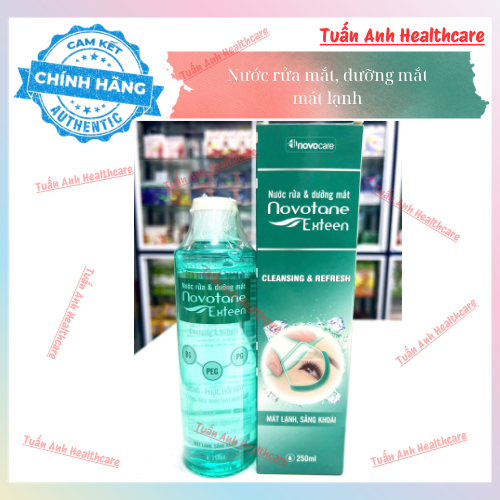 Novotane exteen nước rửa mắt dưỡng mắt mát lạnh 250ml