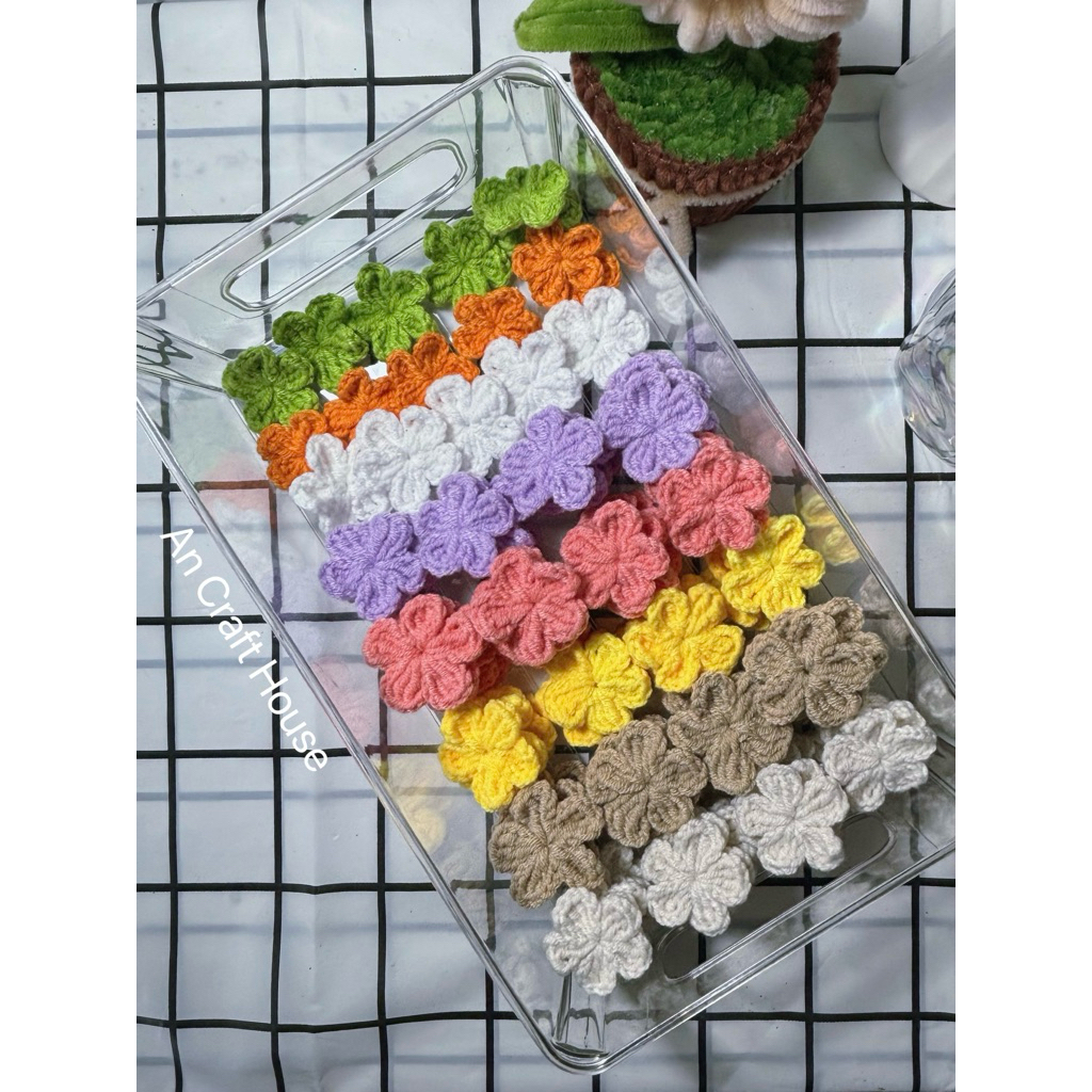 [HÀNG SẴN] Phôi Hoa Lưu Ly Len Handmade - An Craft House