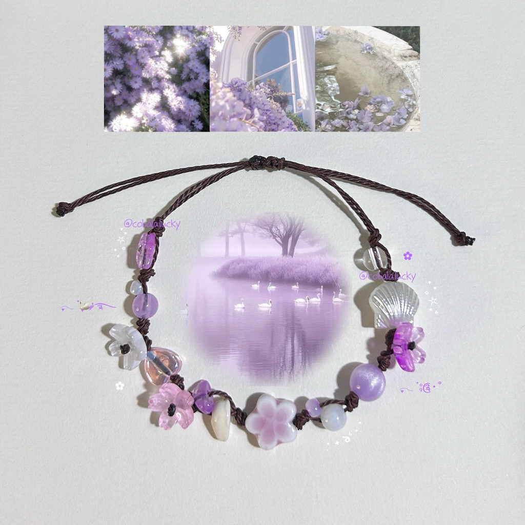 |COBALA| “𝑺𝒘𝒂𝒏 𝒈𝒂𝒓𝒅𝒆𝒏” • Vòng tay dây rút thiên nga mộng mơ handmade 🦢✨🍃