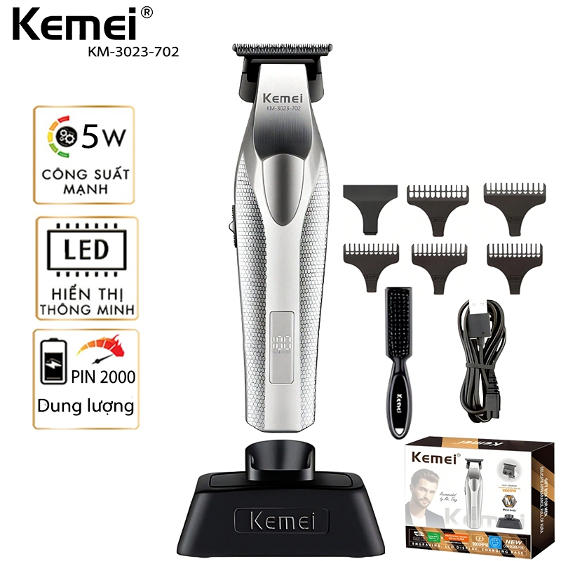 Tông đơ bấm viền KEMEI KM-3023-702,Đông đơ không chổi than 9000 vòng/phút myphamsuongsuong