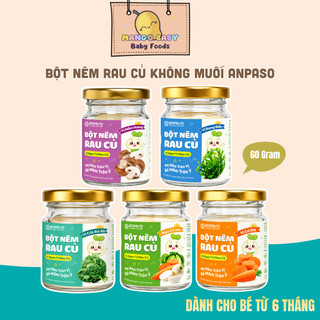 Bột Nêm Không Muối Ăn Dặm Anpaso 60gr Cho Bé 6M+ - MangoBaby