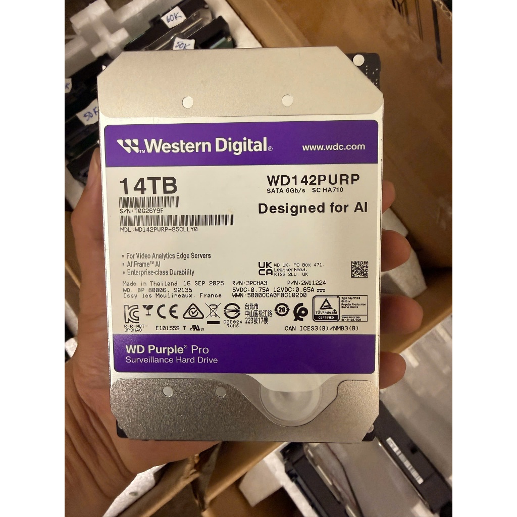 [NEW 100%, siêu rẻ]HDD ổ cứng enterprise datacenter WD purple Pro 14TB, Hikvision datacenter 16TB
