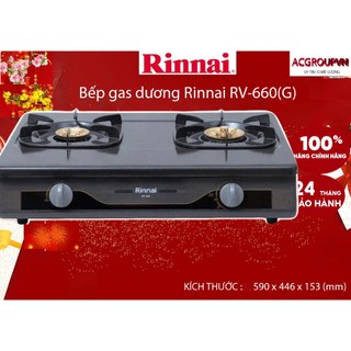 Bếp gas dương rinnai rv-660
