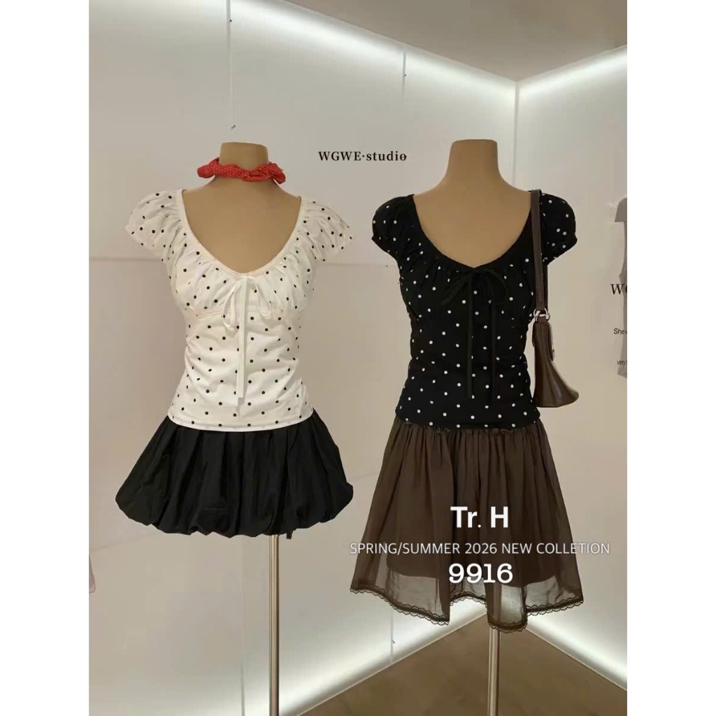 [SALE XẢ KHO] Áo Chấm Bi Ms 9916