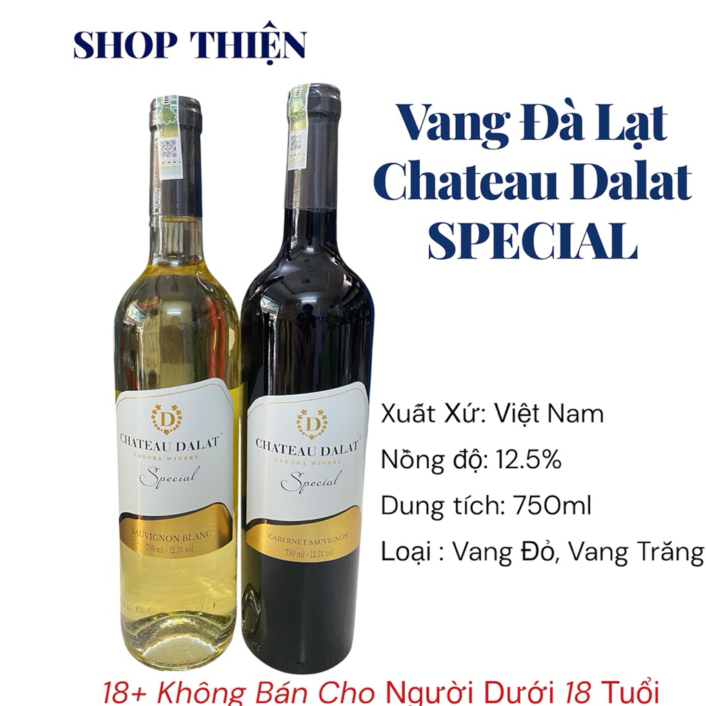 Vang Đà Lạt Chateau Dalat Special 12.5% 750ml
