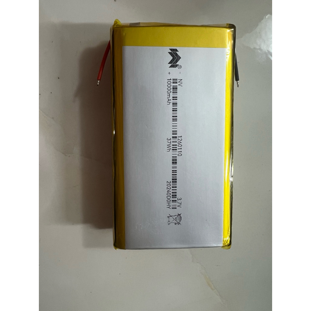Pin Li-Po 3.7V 1260110 20000mAh cho quạt áo điều hoà