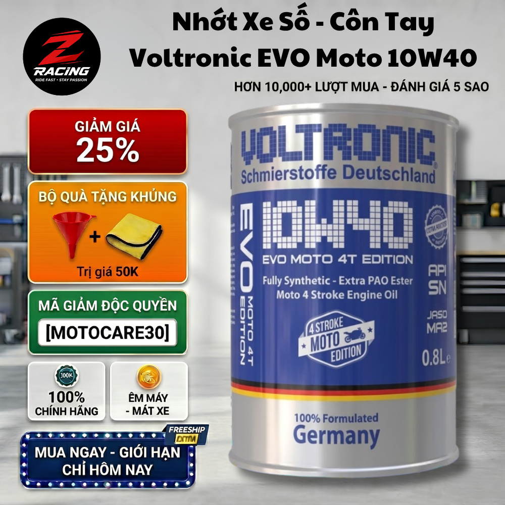 Dầu Nhớt Xe Số Voltronic EVO 4T Edition 10w40