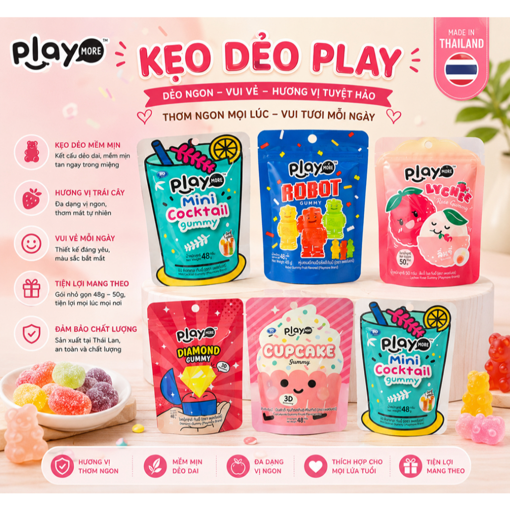 🍥 Kẹo Dẻo Play 🇹🇭
