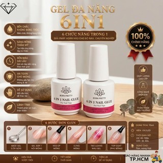 BORN PRETTY  Glue gel up móng cứng móng 6in1 tạo cầu cao cấp  Nails Diamond
