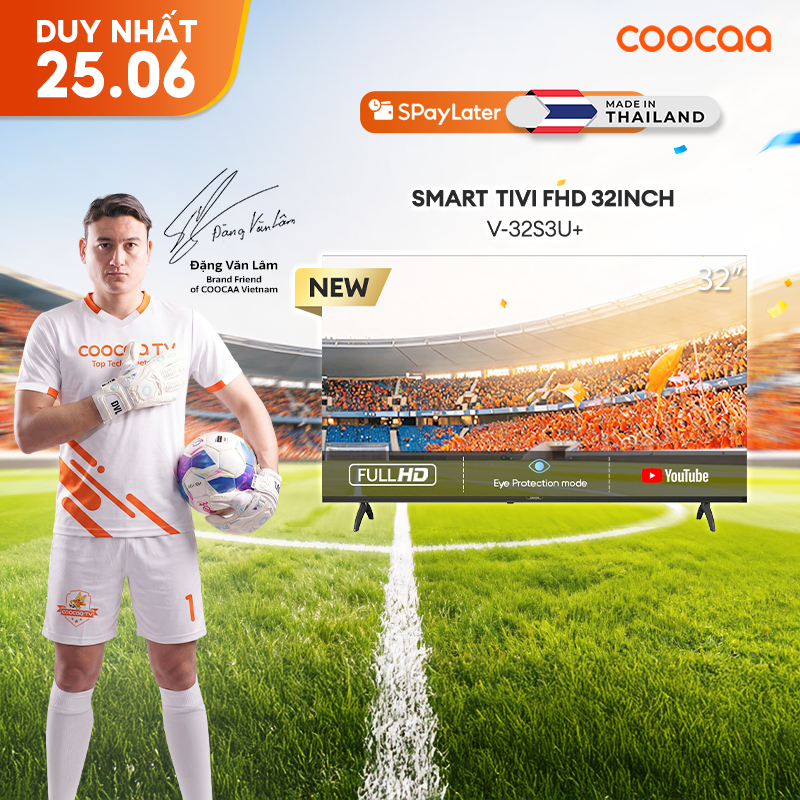 Smart Tivi HD Coocaa 32 Inch Wifi - Model 32S3U+