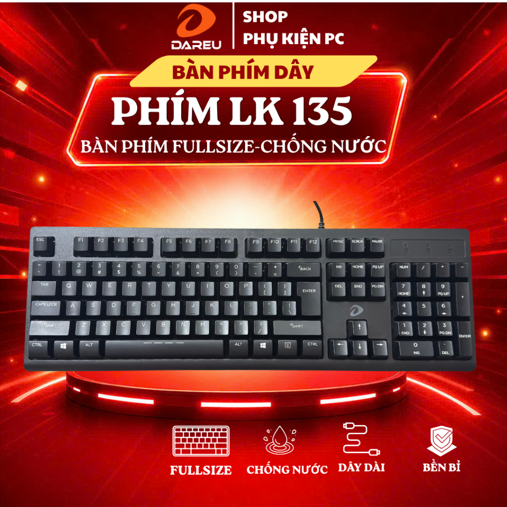 Bàn phím game DAREU LK135 Chính hãng (BH 24 tháng )