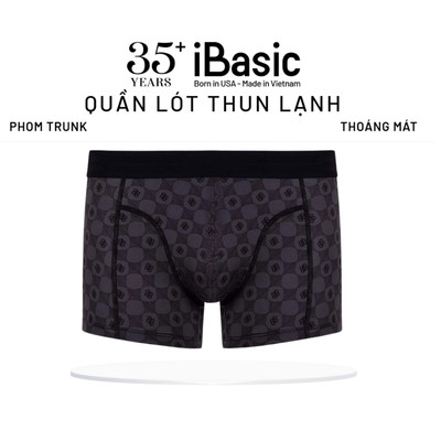 Quần lót nam iBasic trunk thun lạnh họa tiết PANM137
