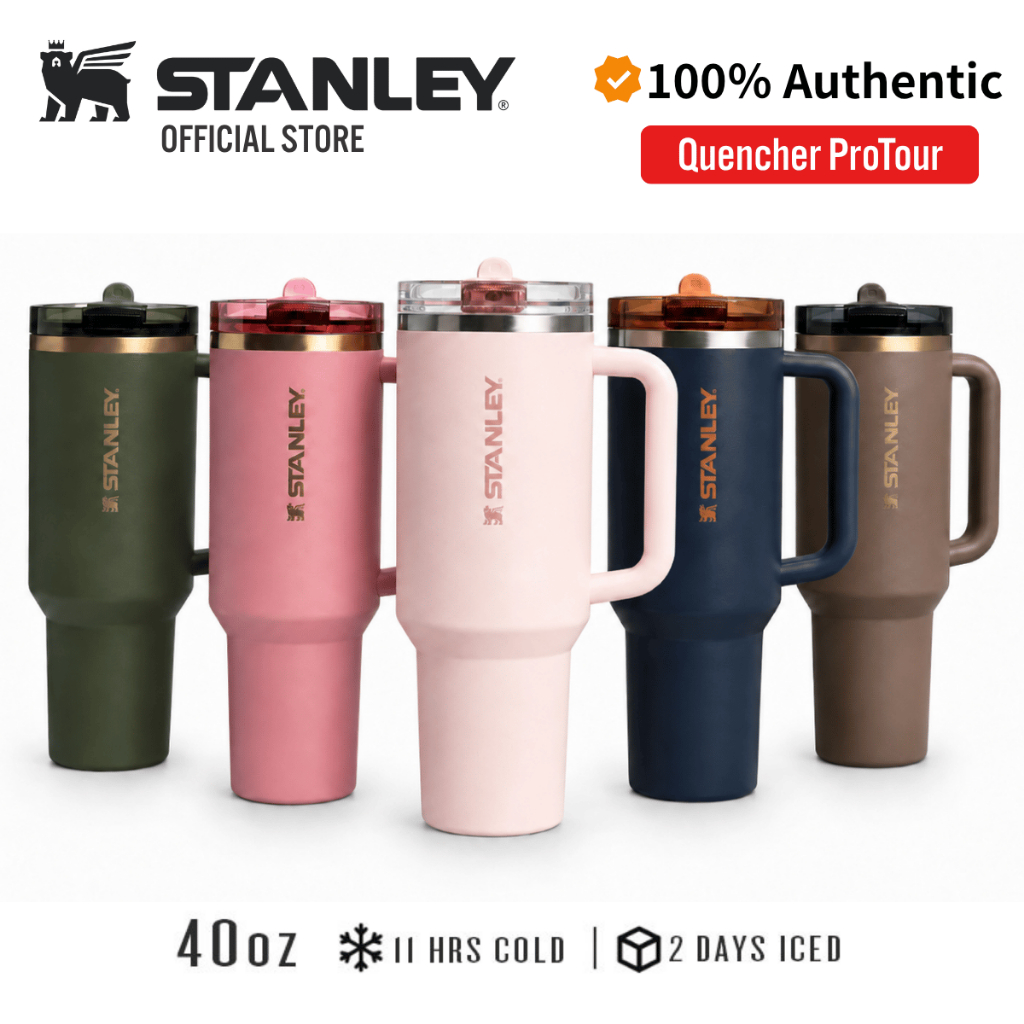 [Có sẵn] Stanley Quencher ProTourFlip Straw Tumbler 40oz – Cốc Giữ Nhiệt Leakproof Stainless Steel T