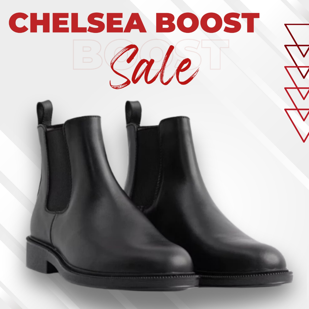 Giày Chelsea Boot Classic,Giày Da Chelsea Boot Tăng Chiều Cao 4cm Chất Lượng Da Cao Cấp