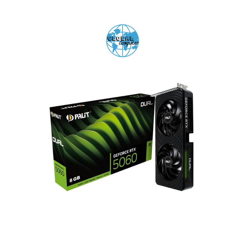 Card màn hình NVIDIA GeForce RTX 5060 Palit Dual | 8GB GDDR7, 3840 CUDA, 550W