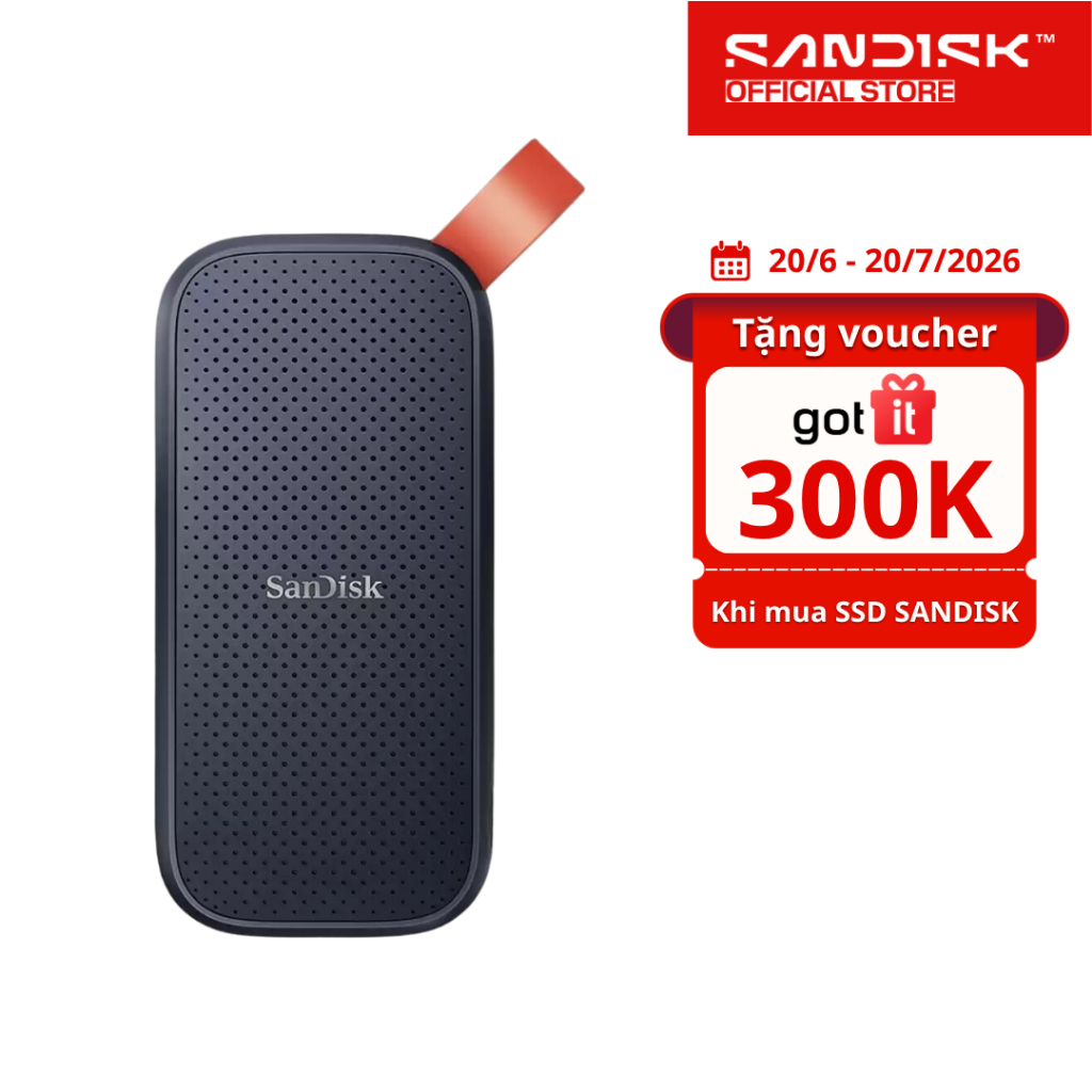 Ổ cứng di động SSD Sandisk Portable 1TB / 2TB E30 800MB/s ‎- Bảo hành 3 năm