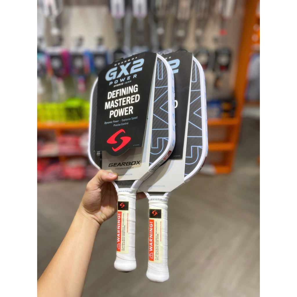 [GEARBOX] VỢT PICKLEBALL GEARBOX GX2/GBX CHÍNH HÃNG (TẶNG KÈM CUỐN CÁN DÁN VIỀN)