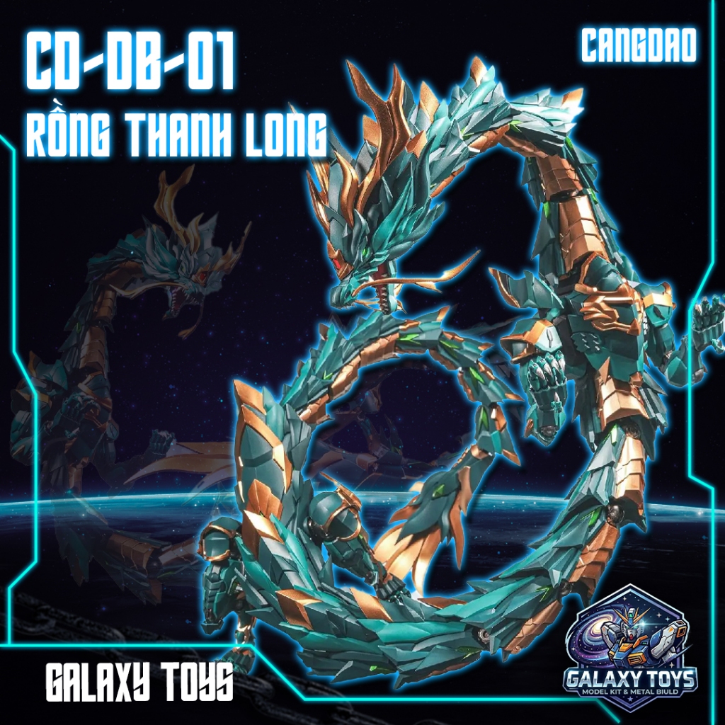 [Galaxy Toys] CD-DB-01 Rồng Thanh Long 1/72 CangDao - Metal Build (dài 1m2)