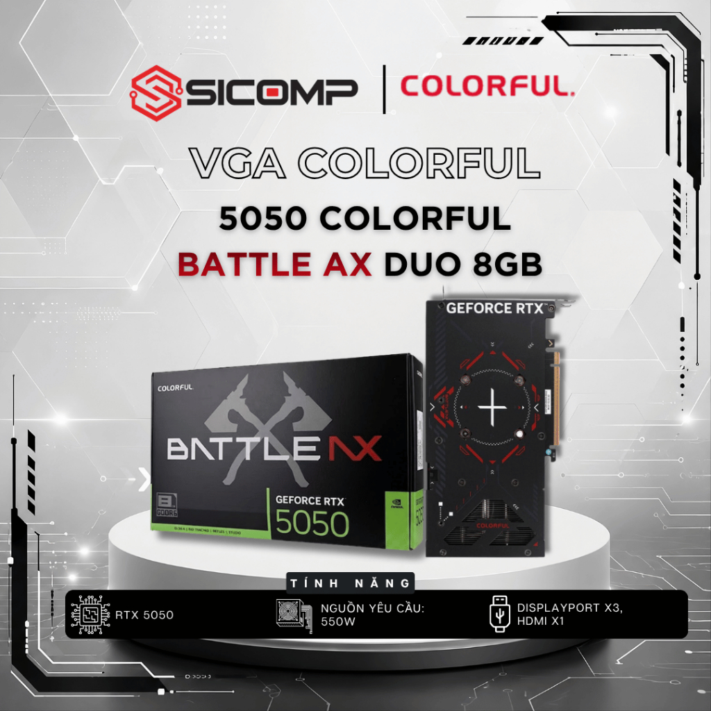 [FULL VAT] VGA MSI 5050 8G GAMING OC, CHÍNH HÃNG, BH 3Y | BigBuy360 - bigbuy360.vn