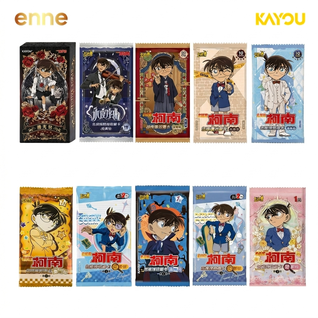 [ENNE x KAYOU] Gói Thẻ Bài Nhân Phẩm Detective Conan Chính Hãng KAYOU - Pack Card Conan Tổng Hợp