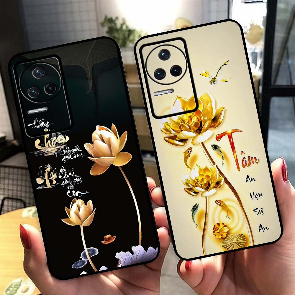 Ốp Điện thoại cho Xiaomi Redmi K50 - K50 Ultra - K50 Gamming hình lá bồ đề thư pháp