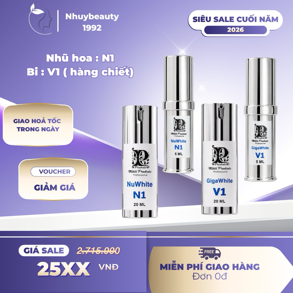 Nuwhite sản phẩm làm hồng N1 V1 H6 L1A Mibiti