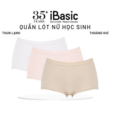 Combo 3 Quần lót nữ teen iBasic thun lạnh thoáng khí phom boy short PANTG030