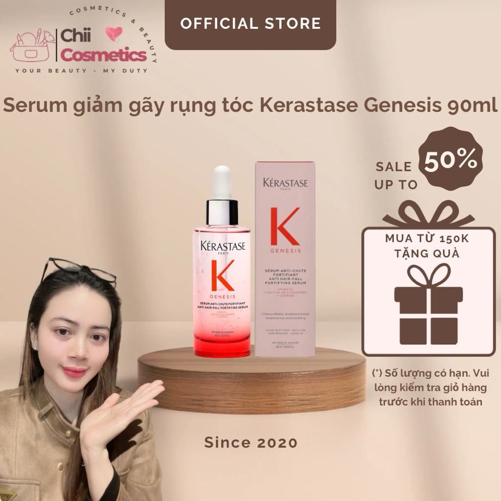 SERUM DÀNH CHO DA ĐẦU GIẢM GÃY RỤNG TÓC KERASTASE GENESIS 90ML