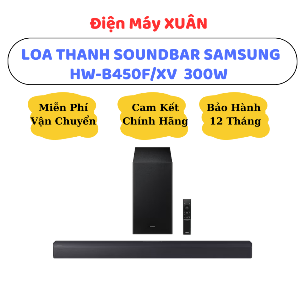 Loa Soundbar Samsung HW-B450F 300W và Loa Soundbar S45H 100W