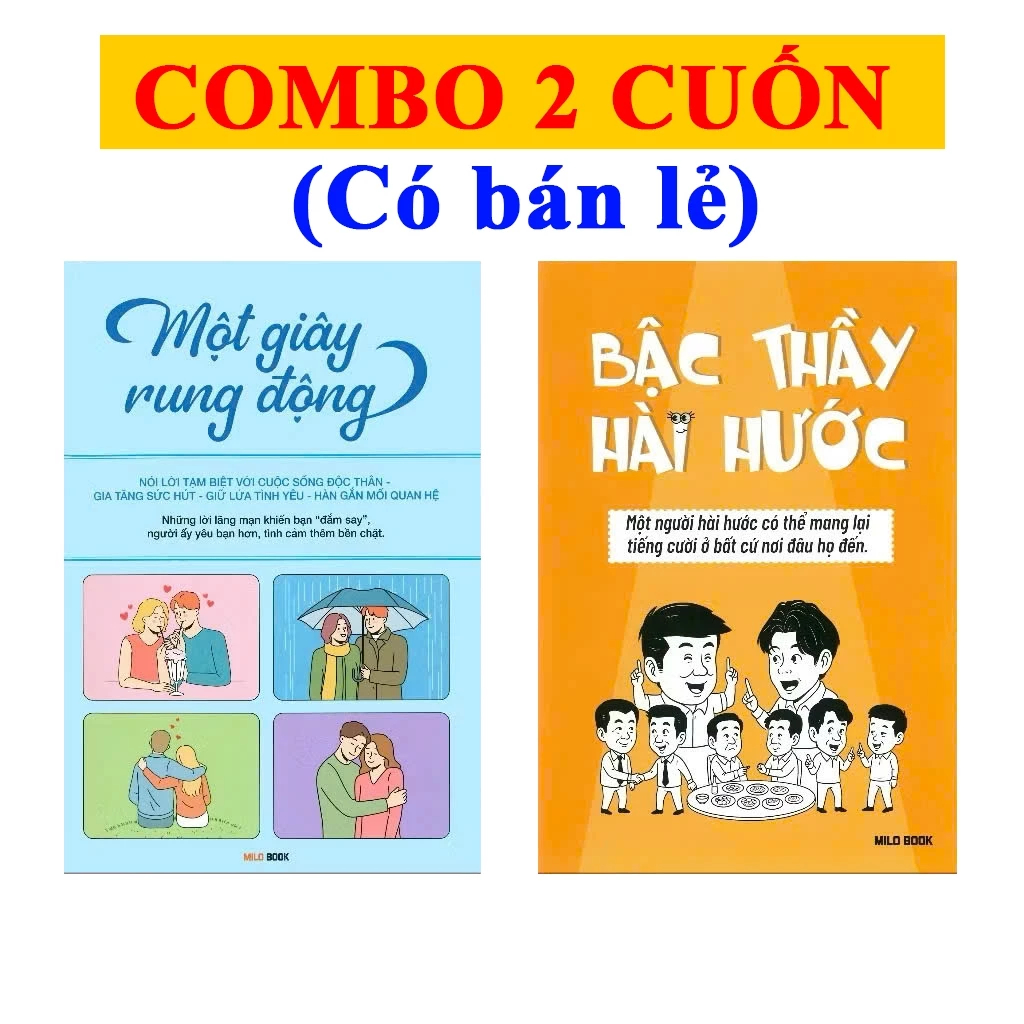 Sách - Combo 2 cuốn (CÓ LẺ): Một Giây Rung Động, Bậc Thầy Hài Hước