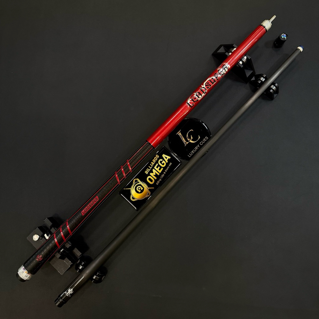 [Leadsuper] Cơ/Gậy Bida Lỗ Leadsuper Dragon Red Ngọn Carbon Công Nghệ Black Power DK