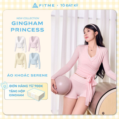 Áo khoác tập gym, pilates, yoga nữ Fitme Serene SL chống tia UV SLF 50+ thoáng khí tôn dáng AKSL01