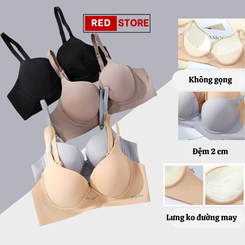 Áo Ngực Su Không Gọng Đệm 2 Cm Không Lộ Viền Mềm Mát Thoải Mái Red Store D808