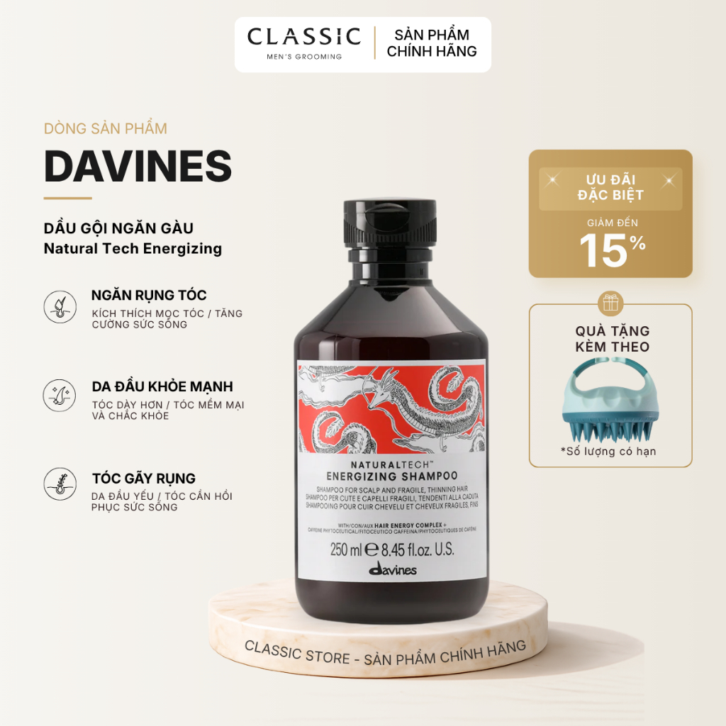Dầu Gội Chống Rụng Tóc Davines Energizing Shampoo