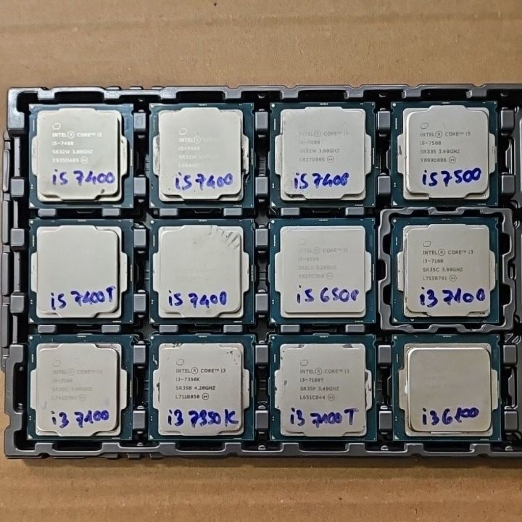 CPU intel Core i5-7500 | i5-7400 | i3-7350k | i3-7100 | i3-6100  lắp main H110 B150 B250  tháo máy d