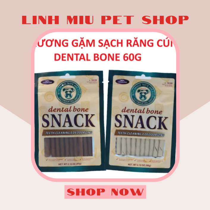 Xương gặm cho chó Dental Bone Snack-60g